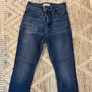 Madewell High Rise Dark Blue Jeans